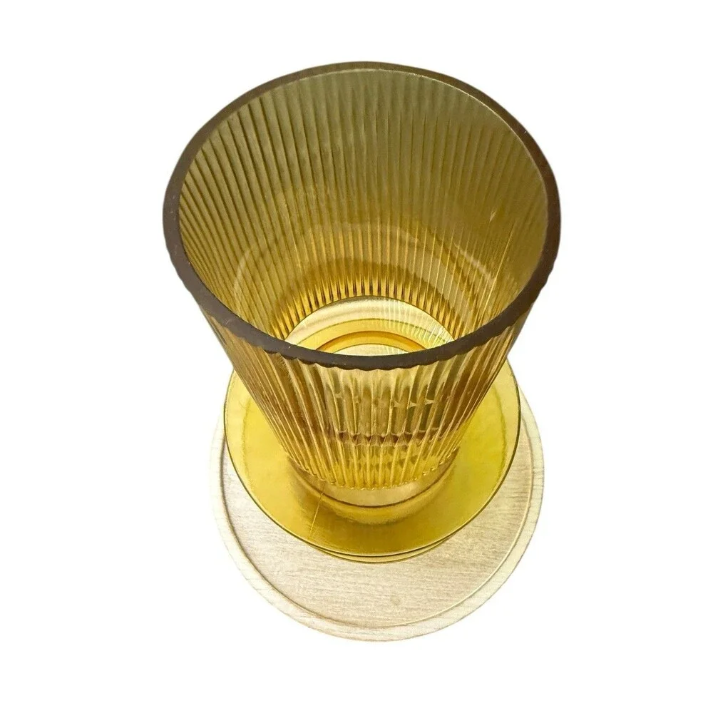 ELK Home Cenon Large Glass Vase In‎ Translucent Yellow 11” Tall